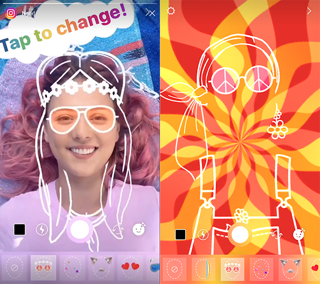 Новые фильтры в Instagram: радужный свет и маски для лица, Miracle, 25 авг 2017, 09:26, Instagram-Hippie-Filter.png