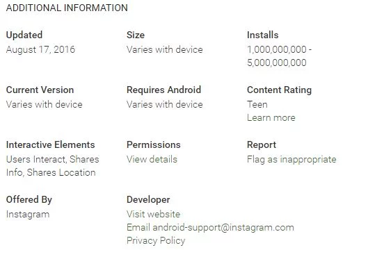 Число установок Instagram в Google Play превысило 1 млрд, Miracle, 23 авг 2016, 09:49, Screenshot_1.png