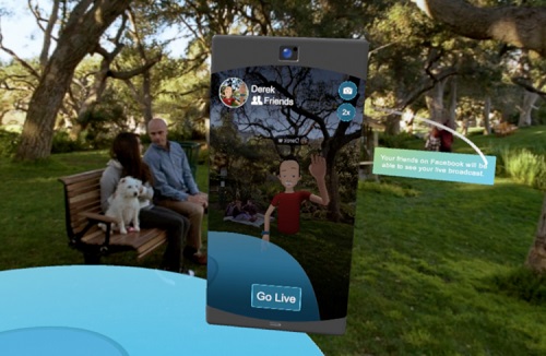 Facebook обновила социальное VR-приложение Spaces с упором на творчество и трансляции, Miracle, 14 окт 2017, 15:29, sm.avatar-live-screenshot.750.jpg