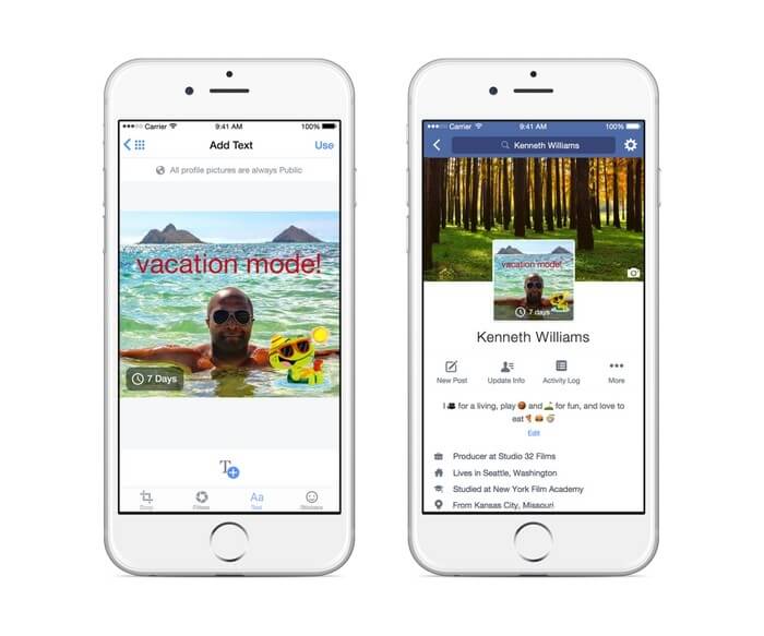 Facebook позволит добавлять в профиль зацикленное видео вместо фотографий, Miracle, 2 окт 2015, 21:00, temporary-profile-pic_vacation (1).jpg